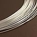 Adabele 5 Feet Authentic Sterling Silver Jewelry Wire Dead Soft Round Beading Wire (0.4mm/26 Gauge) Hypoallergenic Nickel Free for DIY Craft Jewelry Making SS281-0.4