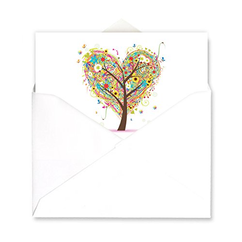 Seasons Of Life Note Card Assortment Pack/Set Of 24 Greeting Cards And White Envelopes / 4 7/8" X 3 1/2" Cards Featuring 4 Seasonal Tree Designs #TOP5