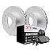 Dynamic Friction Company Rear Brake Geospec Rotors with 3000 Series Ceramic Brake Pads includes Hardware - 4312-75033