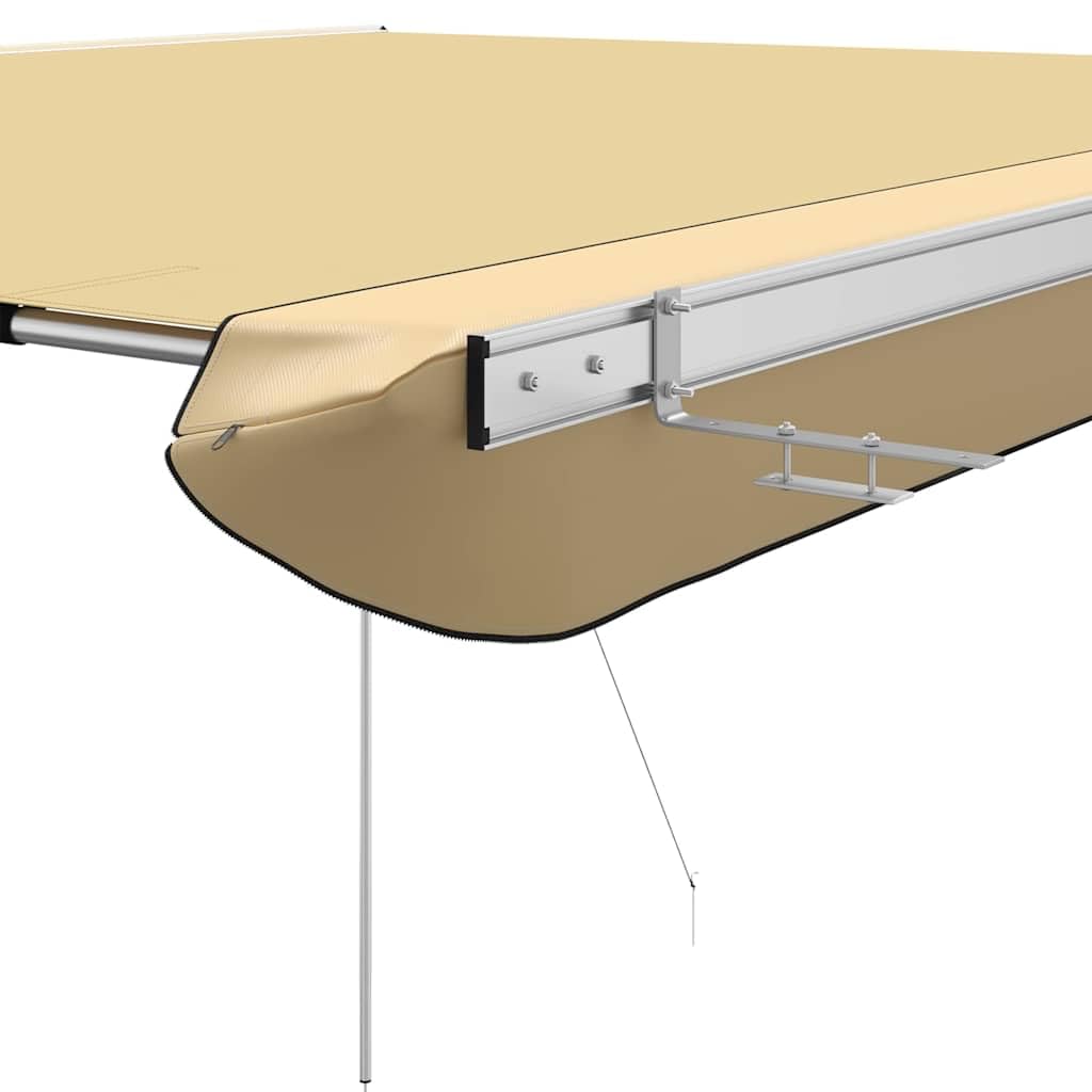 Wohnwagen-Markise 1,8x2x2,15 m Beige mit Aluminiumrohr und Tasche