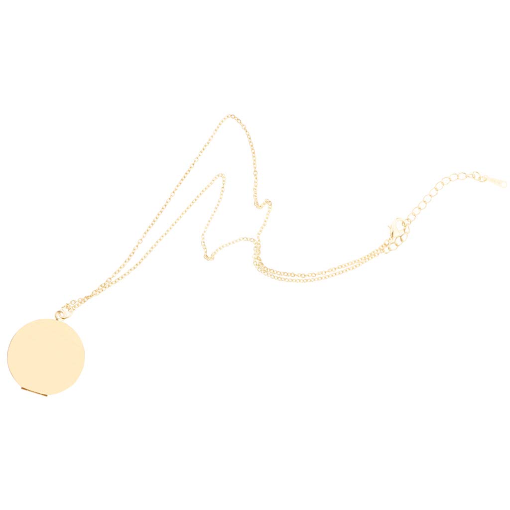 Kawn® Round Shape Photo Frame Locket Memorial Men Women Necklace Gold (B095PV3G88) Amazon Price History, Amazon Price Tracker