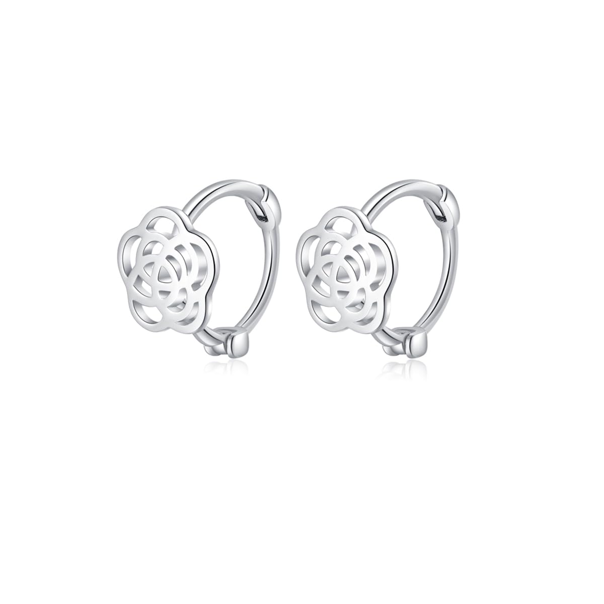 Orecchino In Argento Sterling Con Zirconia Cubica A Cerchio Huggie