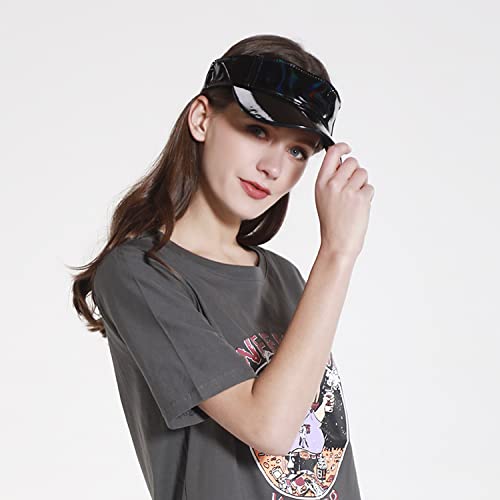 Xrdss Outdoor Street Empty Top Sun Visor Casual Multicoloured Sports Uv Protection Breathable Adjustable Baseball Cap (Black) #TOP6