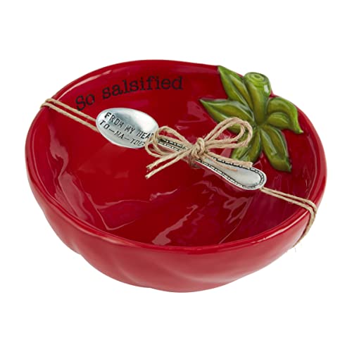 Mud Pie Fiesta Dip Bowl Set, Tomato, 5