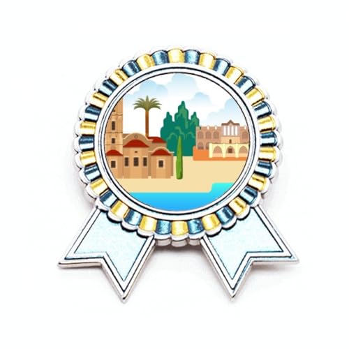 Pin's gagnant Chypre : offrez une broche monument national en métal comme récompense unique