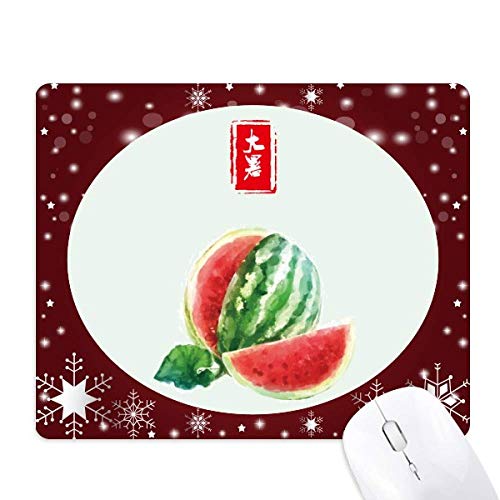 Tapis de souris grande chaleur vingt-quatre solar terme pour l'hiver en bureau