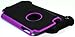 Bastex iPod Touch 4 Case, Hybrid Slim Fit Black Rubber Silicone Cover Hard Plastic Purple & Black Shock Case for Apple iPod Touch 4, 4th Generation