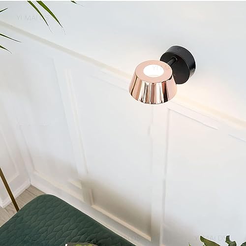 Aplique de pared interior de diseño moderno en hierro con foco de 9W 2