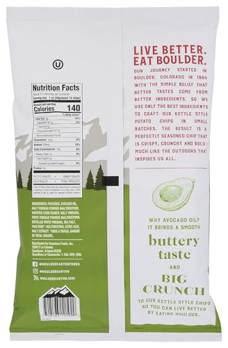Image of Boulder Canyon, Chips Potato Canyon Cut Avocado Oil Vinegar N Salt, 5.25 Ounce