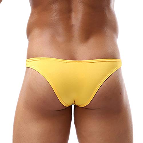 Men's Solid Color Bikini Briefs Low Rise Trunks Contour Pouch Tangas Swimsuit Surf Short Trunks Sexy G-strings3