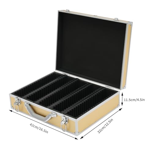 Caja para almacenar monedas de aluminio dorado miniatura 7