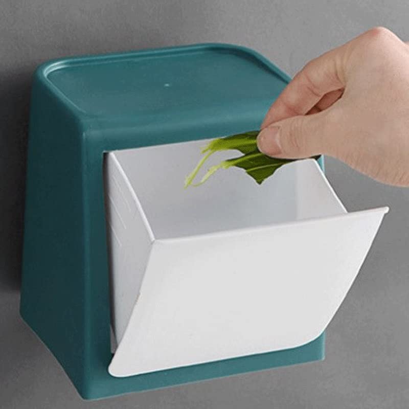 Caneca de basura montada en pared para baño miniatura 2