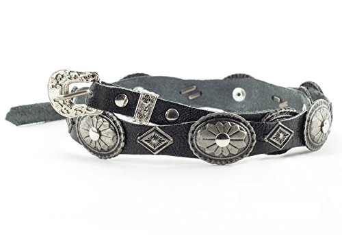 Western-Lederhutband HB-31 Hutband aus Leder für Cowboyhüte & Westernhüte als dekorative Ergänzung Cowboyhut Zubehör und Accessoires Schwarz Cover