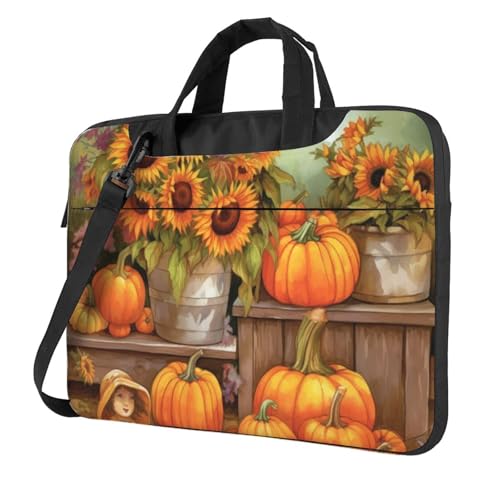Bolso Maletín para Laptop diseño Girasol Otoñal 14 pulgadas miniatura 1