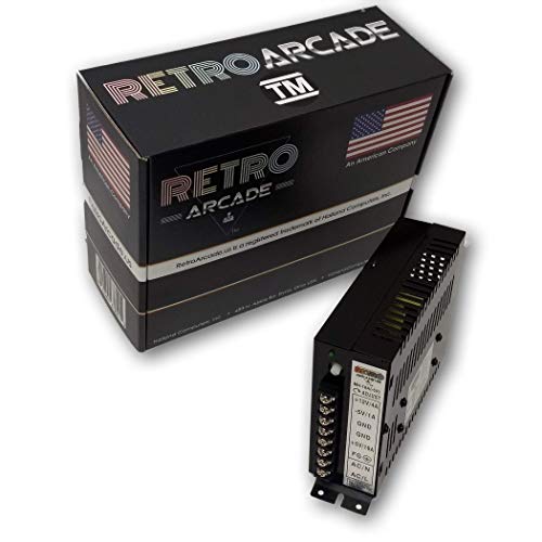 16A Arcade Switching Power Supply - 133 Watt, 110-220V for Video Game cabinets Upright and Cocktail