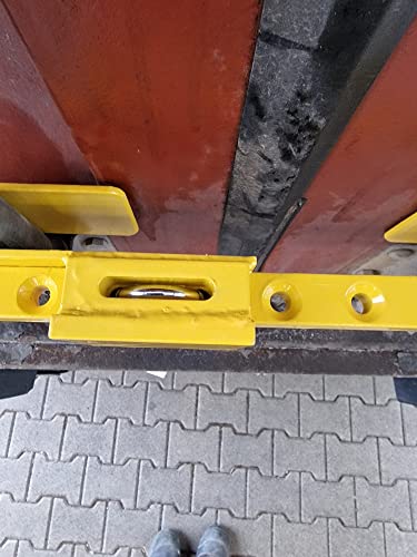 IWH Containerschloss aus gehärtetem Stahl | 019801 |Diebstahlschutz | inkl. 4 Schlüssel | Türstangenabstände von 22 cm bis 41 cm