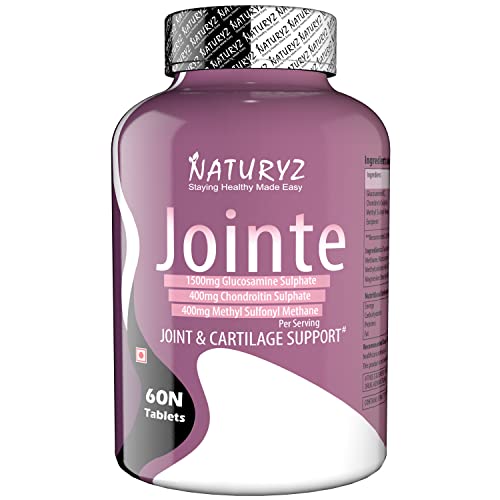 Naturyz Jointe Maximum Strength- 1500mg Glucosamine, 400mg Chondroitin & 400mg MSM per Serving for Cartilage, 60 Tablets Naturyz Jointe Maximum Strength- 1500mg Glucosamine, 400mg Chondroitin & 400mg MSM per Serving for Cartilage, 60 Tablets
