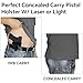POYOLEE Concealed Carry Holster w/Laser Light Gun Holsters for Men Women Universal IWB Pistol Holster Fit Most Handgun with Laser Flashlight (Black01, Right-Handed Draw (IWB))