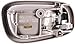 Replacement Front Right Passenger Side Gray Door Handle for 98-02 Toyota Corolla TO1353165 (1998, 2000, 2001, 2002)