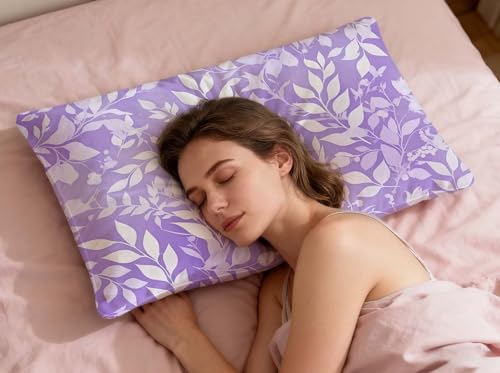 Fundas cojín sofá 40x60 cm rectangulares de terciopelo morado para salón 7