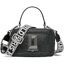 KARL LAGERFELD Paris Womens Crossbody, Black, One Size