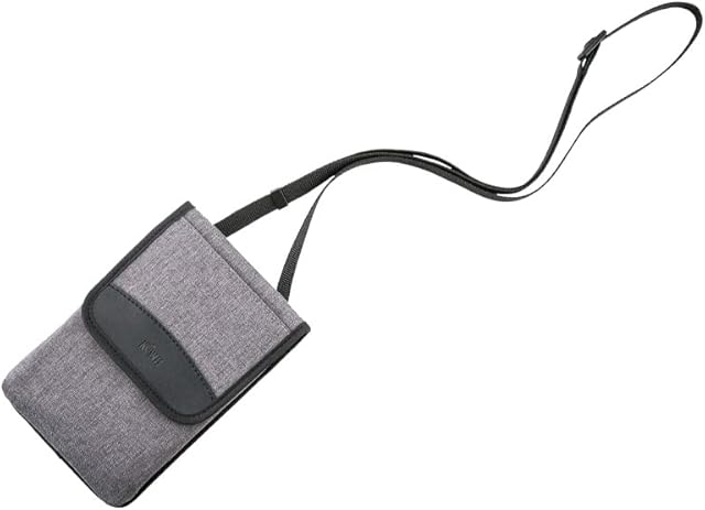 Cell Phone Pouch Mobile Phones Belt Pouch Phone Holder Bag with Shoulder Strap Carrying Cases Pouch Bag(Single Layer, Gray)