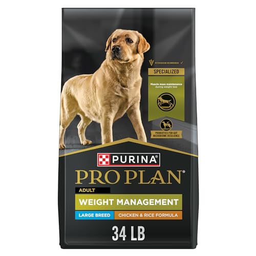 Purina Pro Plan FOCUS Adult Weight Management Large Breed Formula Adult Dry Food – (1) 34 lb. Bag