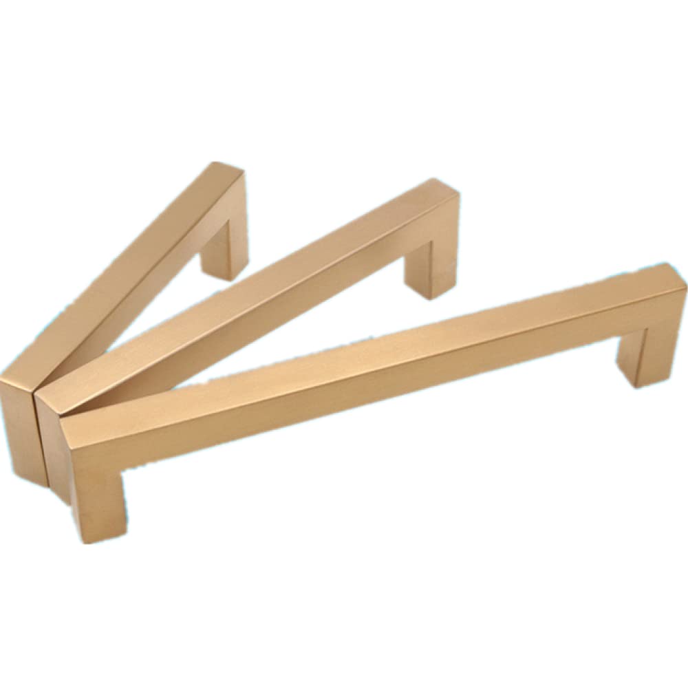 Bouton de porte en acier inoxydable doré et noir pour meuble de salle de bains