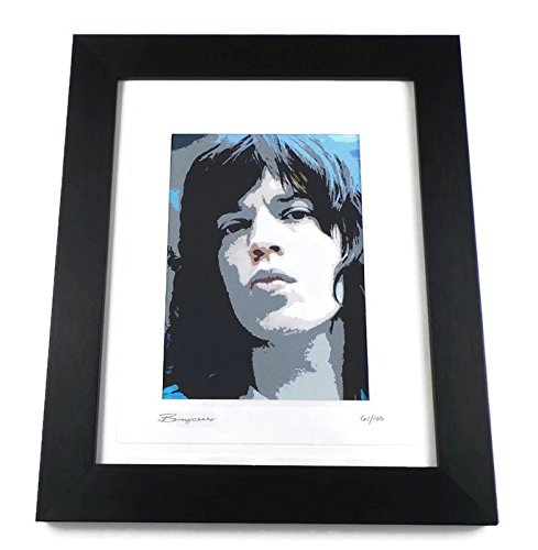 artcandi Mick Jagger Rolling Stones Limited Edition Framed Canvas