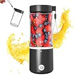Portable Blender for Shakes and Smoothies APPARETE 420ml Personal Mini Blender Bottles Handheld...