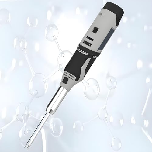 High Shear Handheld Emulsifier Disperser - Industrial Homogenizer Mixer, 6-Speed Adjustable Lab Emulsifying Machine with 10mm & 8mm Attachments for Smooth Blending