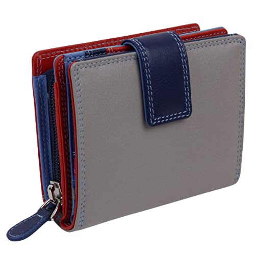 Golunski Leathergoods Damen Kompakte Geldbörse Graffiti-Kollektion, sky, Casual
