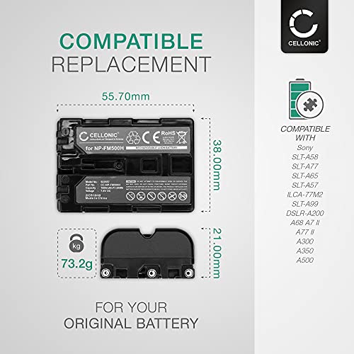 2x CELLONIC® Batteria NP-FM500H compatibile con