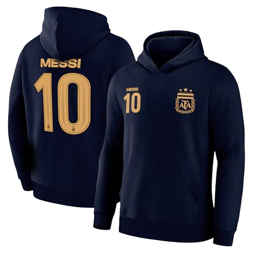 Image of Icon Sports Officially Licensed Argentine Football Association Lionel Messi Pullover Hoodie - Unisex Kids