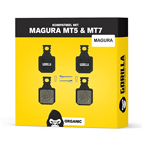 Performance Bremsbeläge für Magura MT5 MT7 Pro MT Thirty Typ 8.P Bremsanlagen I Organisch I 1 Paar I Starke Bremskraft & langlebig I Gorilla Bikes Scheibenbremsbeläge für MTB & E-Bikes