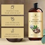 Handcraft Blends Organic Castor Oil 16 Fl Oz | 100% Pure and Natural | Premium Grade Carrier Oil | Hair, Eyelashes and Eyebrows | Hair and Body | Expeller-Pressed | Hexane-Free - Image 5