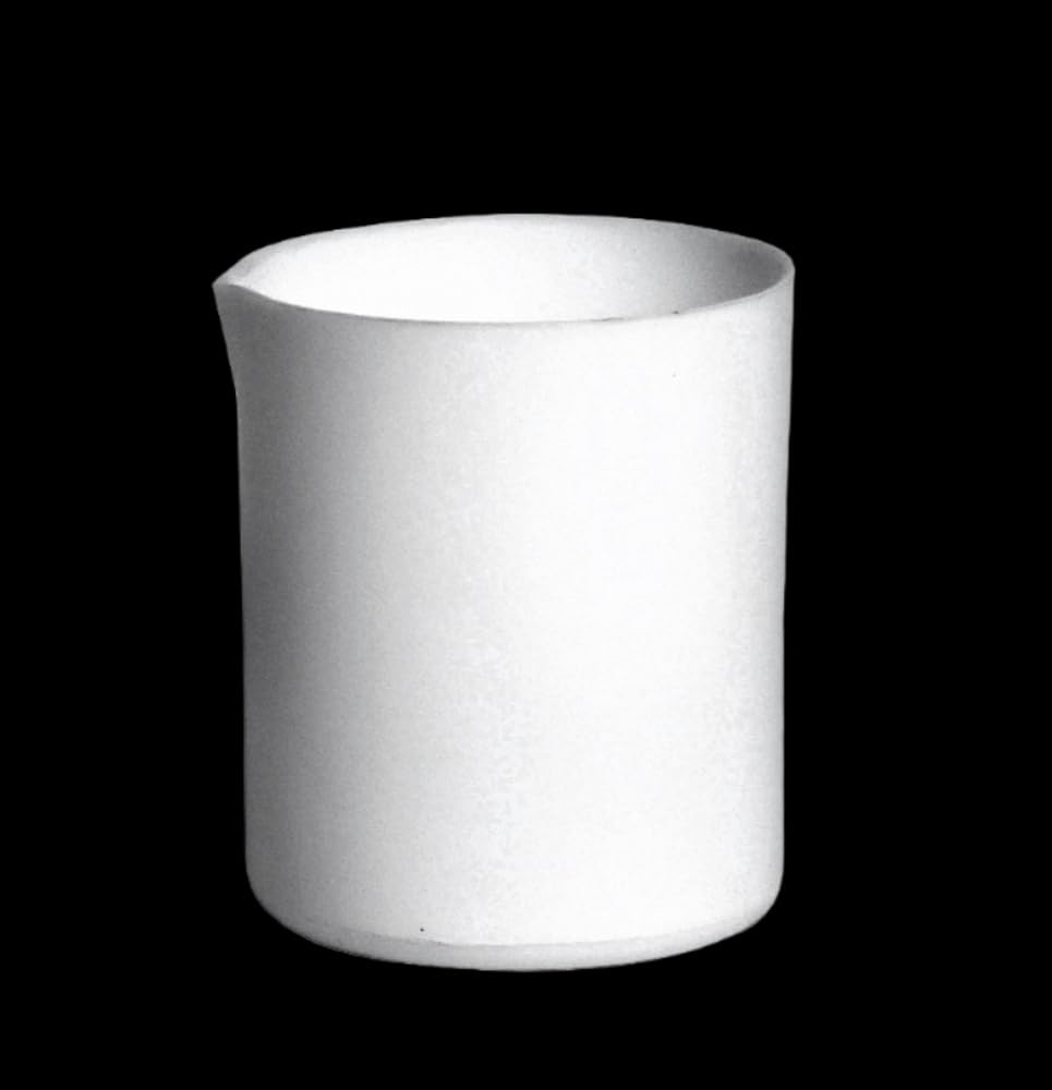 Vaso de precipitados de PTFE de : vaso de teflón de 50 a 1000 ml for resistencia química, seguro for ácidos y álcalis.(With a Lid 2000mL)