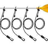 Praktische Funktion: Mit der Angelruten-Paddelleine kann das Paddel fest mit dem Kajak verbunden werden, um zu verhindern, dass das Paddel außer Kontrolle gerät. Dies ist für Kanufahren, Kajakfahren, Angelruten usw. geeignet