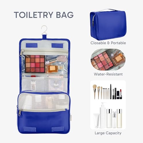 Image of ALL INCLUDED 10 Set Durable Packing Cubes for Suitcases,OlarHike Essentials for Travel, UPGRADED Anti-Tear Stitching, NEW Improved Luggage Packing Organizers for Travel Accessories (Klein Blue)