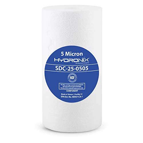 Hydronix SDC-25-0505 NSF Sediment Water Filter 2.5" X 5", 5 Micron