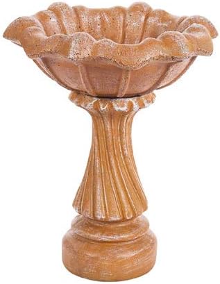 Tiny Twist/Tiny Tulip Birdbath- 20" Tall