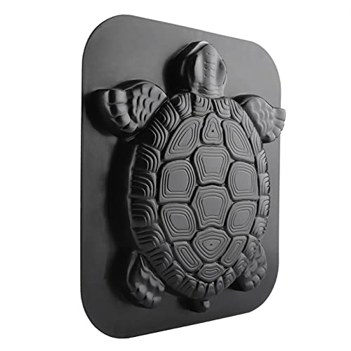 aqxreight Pavimento de Pavimento, Molde de Hormigón, Diseño de Tortuga Personalizado para Paisajismo de Jardín, ABS Negro, 1 Juego
