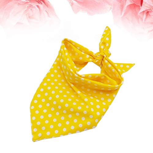 POPETPOP Cane Giallo Bandana Triangolo Bavaglini