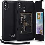TORU CX PRO Case for iPhone Xs Max, with Card Holder | Slim Protective Cover with Hidden Credit Card