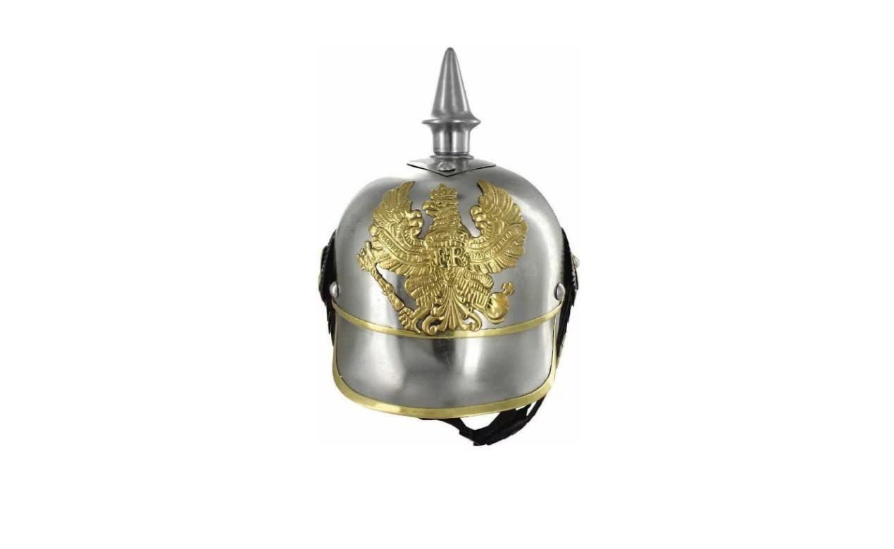 Elmo tedesco Pickelhaube Casco prussiano WW1 Casco lungo Spike
