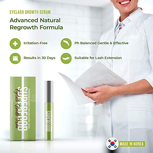 4ml Superfood Eyelash Growth Serum - Hypoallergenic & Dermatologist Tested Eyelash Serum