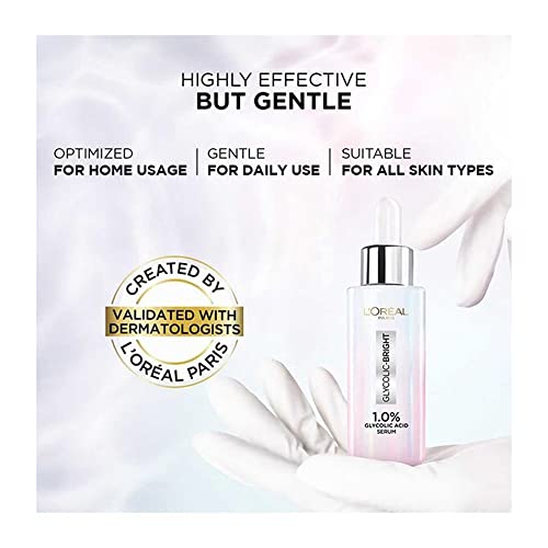 LOreal-Paris-Brightening-Serum-1-Glycolic-Acid-Serum-Visibly-Minimizes-Spots-Reveals-Even-Skin-Tone-Glycolic-Bright-Skin-15ml