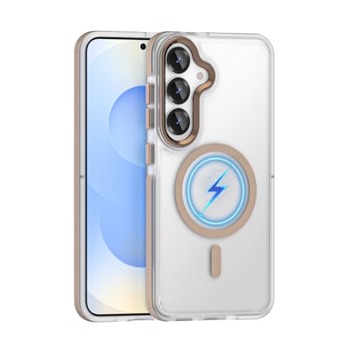 For Galaxy S25/S24 �P�[�X MageSafe�Ή� �M�����N�V�[S25 / SC-51F / SCG31/SC-51E / SCG25 �X�}�z�P�[�X �w��h�~ galaxys24 �X�}�z�P�[�X ����~�� galaxys25 �ی�P�[�X TP