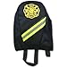Lightning X Fireman's Fleece Lined SCBA Air Pak Respirator Firefighter Mask Face Piece Bag for First Responder - Black w/Fleece Lining