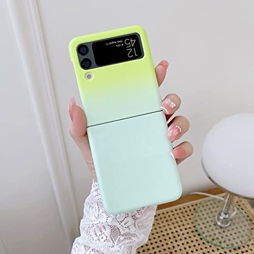 Coque Galaxy Z Flip 4 antichoc et mince avec son dégradé arc-en-ciel brillant